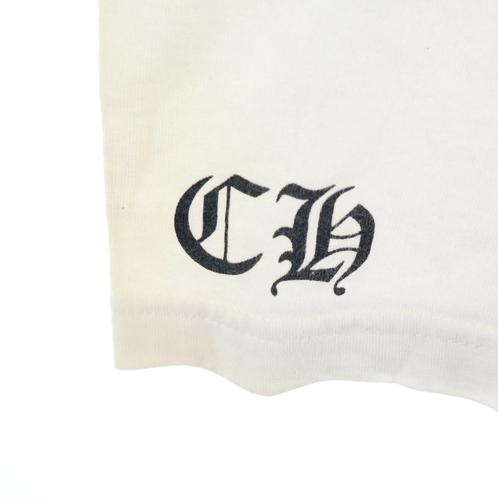 Chrome Hearts Vintage Short Sleeve BS Flare Circle Print Crew Neck T-Shirt White — view 6
