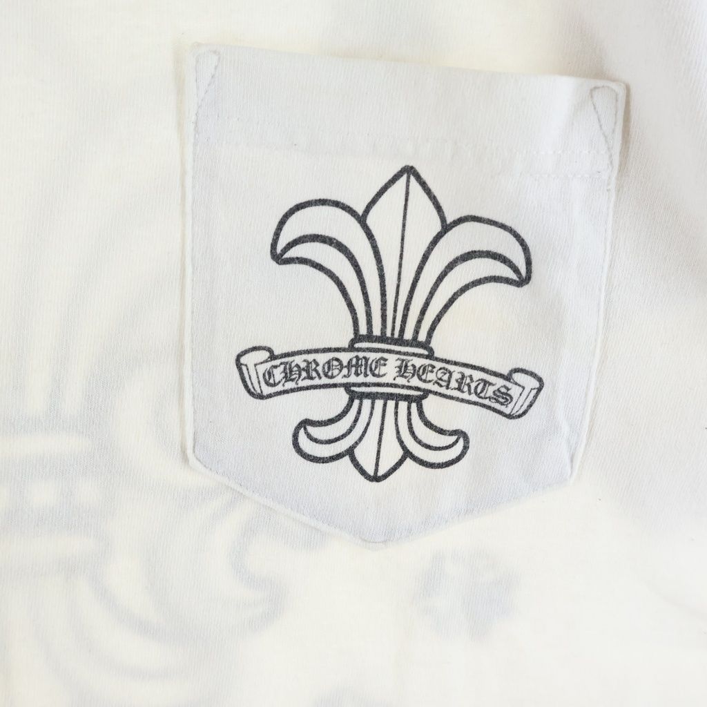 Chrome Hearts Vintage Short Sleeve BS Flare Circle Print Crew Neck T-Shirt White — view 5