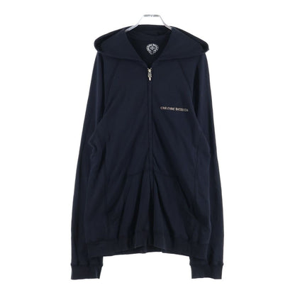 Chrome Hearts Vintage CH Plus Print Dagger Zip Up Hoodie Raglan Sleeve Black — view 2
