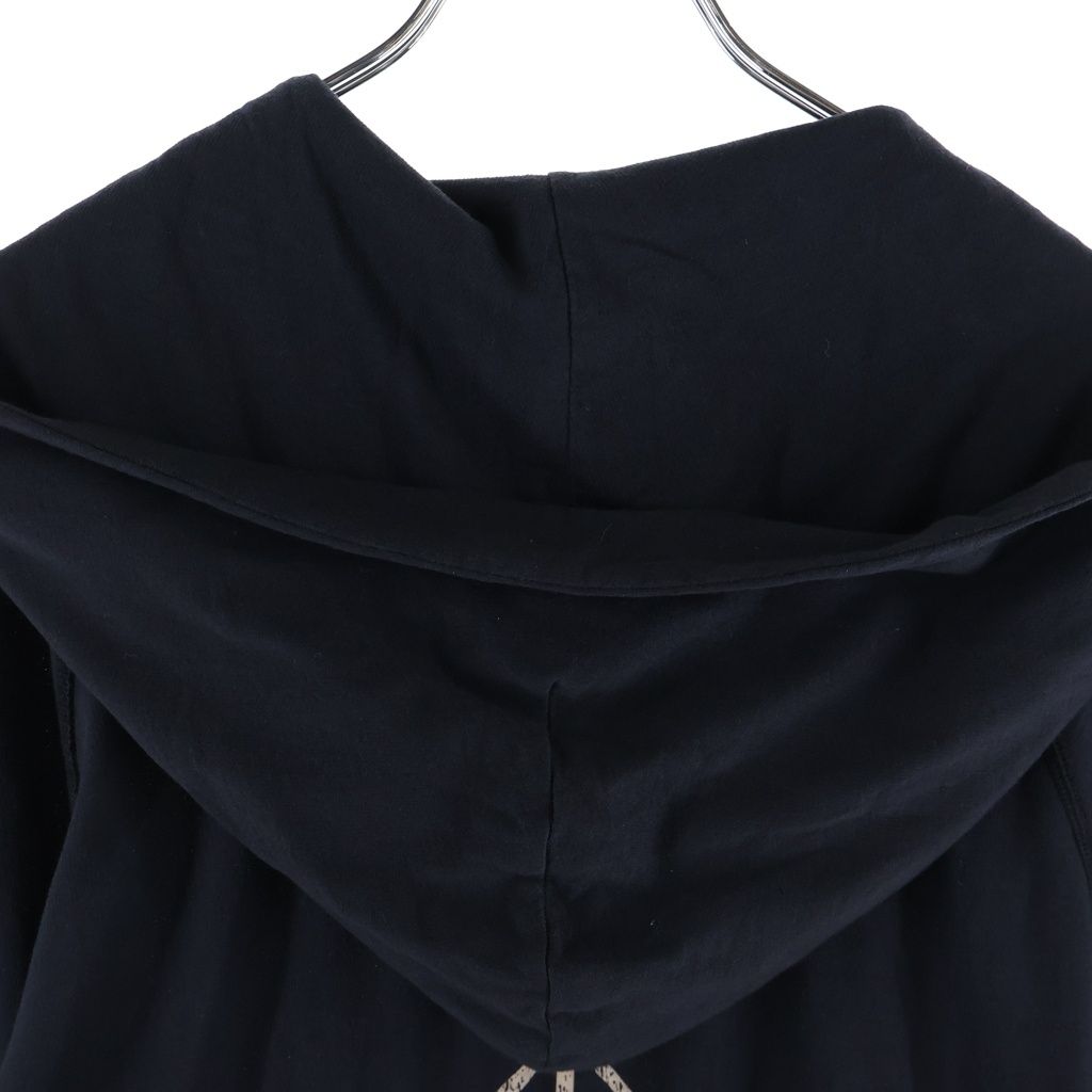 Chrome Hearts Vintage CH Plus Print Dagger Zip Up Hoodie Raglan Sleeve Black — view 4
