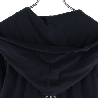 Chrome Hearts Vintage CH Plus Print Dagger Zip Up Hoodie Raglan Sleeve Black — view 4