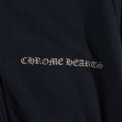 Chrome Hearts Vintage CH Plus Print Dagger Zip Up Hoodie Raglan Sleeve Black — view 6