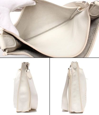 Hermes Shoulder Bag Crossbody Silver Evelyne 1 PM — view 6