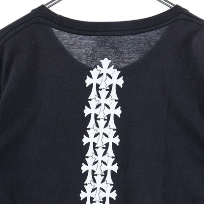 Chrome Hearts Cemetery Cross Tire Track Tee Short Sleeve Crew Neck T-Shirt Black — view 4