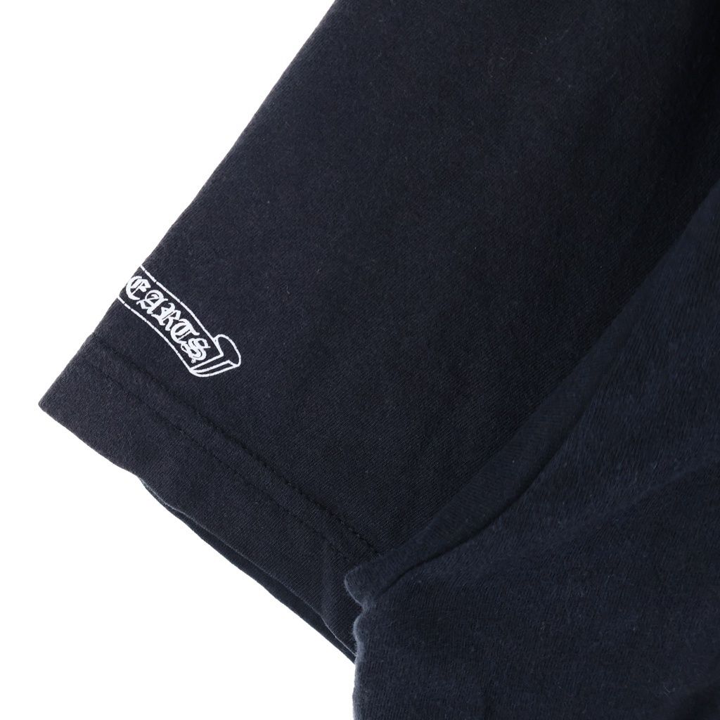 Chrome Hearts Cemetery Cross Tire Track Tee Short Sleeve Crew Neck T-Shirt Black — view 6