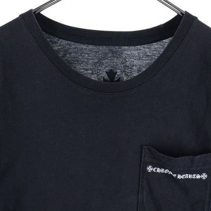 Chrome Hearts Cemetery Cross Tire Track Tee Short Sleeve Crew Neck T-Shirt Black — view 3