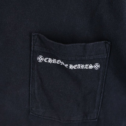 Chrome Hearts Cemetery Cross Tire Track Tee Short Sleeve Crew Neck T-Shirt Black — view 5