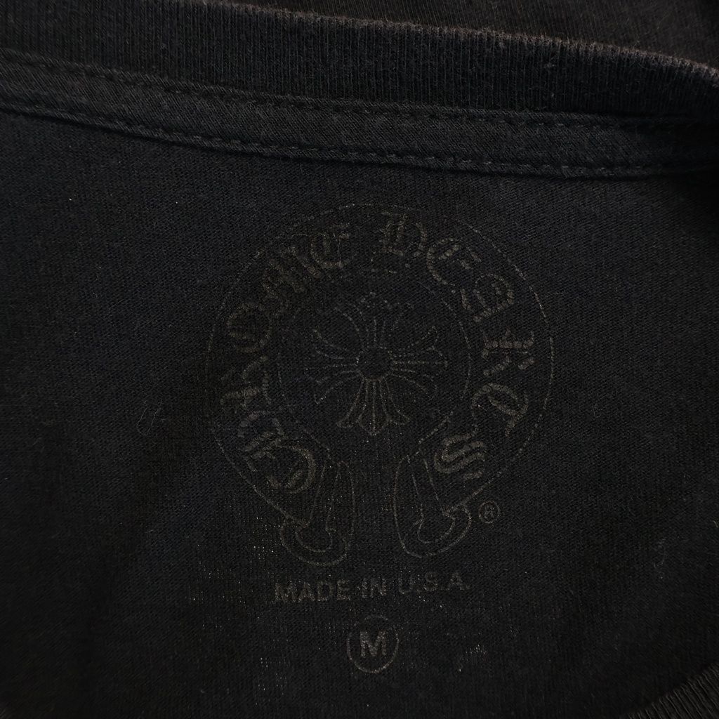 Chrome Hearts Cemetery Cross Tire Track Tee Short Sleeve Crew Neck T-Shirt Black — view 7