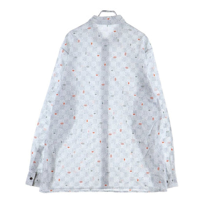 Hermes Chaine D'ancre All Over Print Cotton Long Sleeve Shirt Gray — view 2