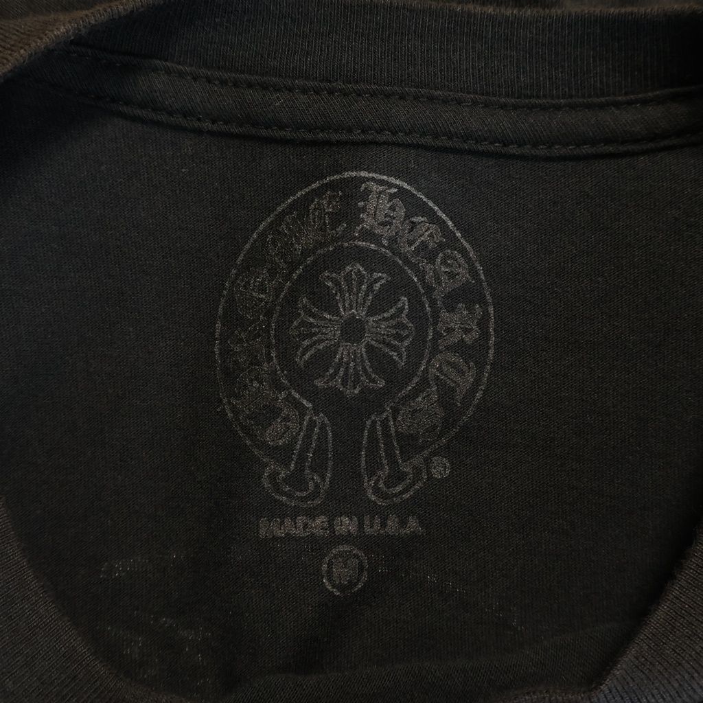Chrome Hearts Horseshoe Short Sleeve Tee Print Pocket T-Shirt Black — view 7
