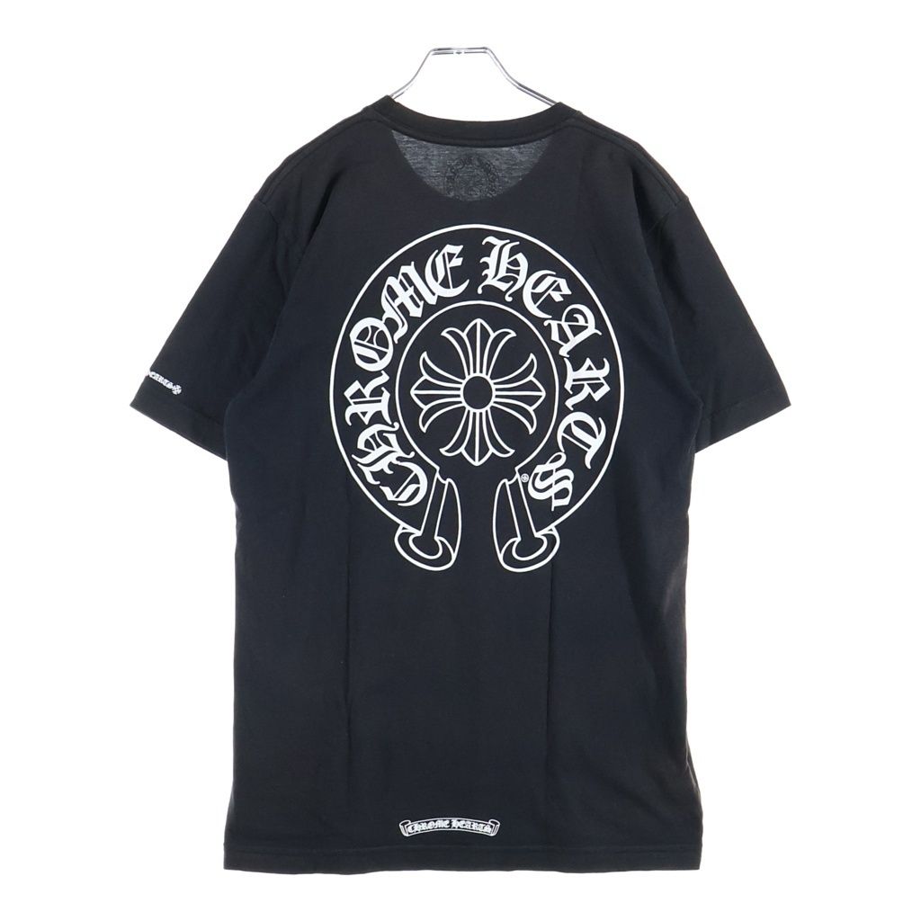Chrome Hearts Horseshoe Short Sleeve Tee Print Pocket T-Shirt Black
