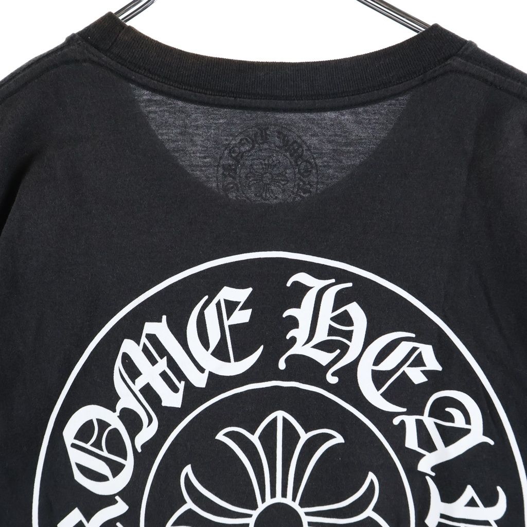 Chrome Hearts Horseshoe Short Sleeve Tee Print Pocket T-Shirt Black — view 4