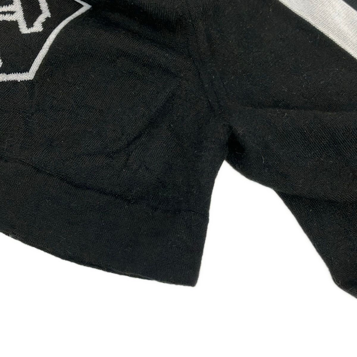 Louis Vuitton Short Sleeve Sweater Noy Black White Multi Crew L — view 8
