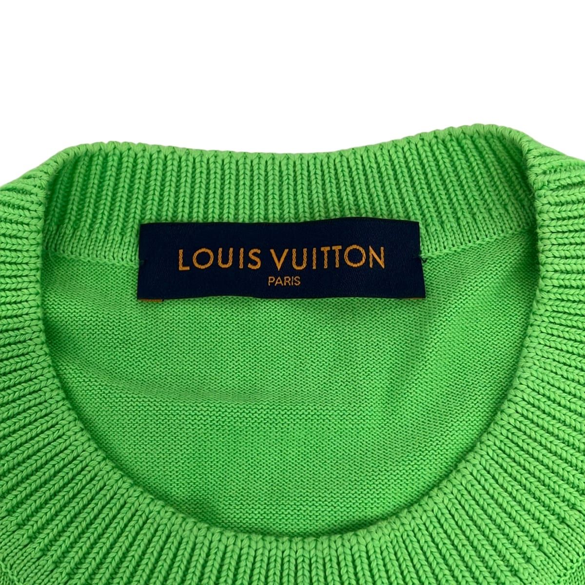 Louis Vuitton Short Sleeve Top Jl4 Green Crew L — view 3