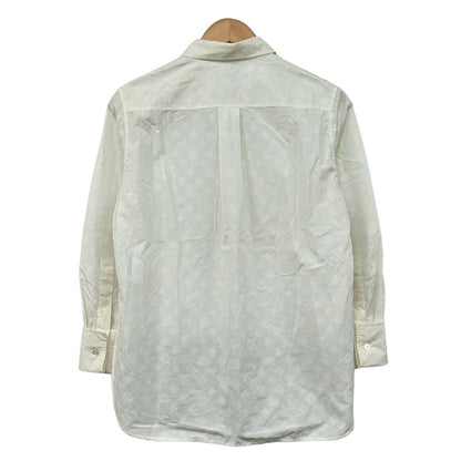 Louis Vuitton Long Sleeve Shirt Blouse S Ivory Monogram — view 2