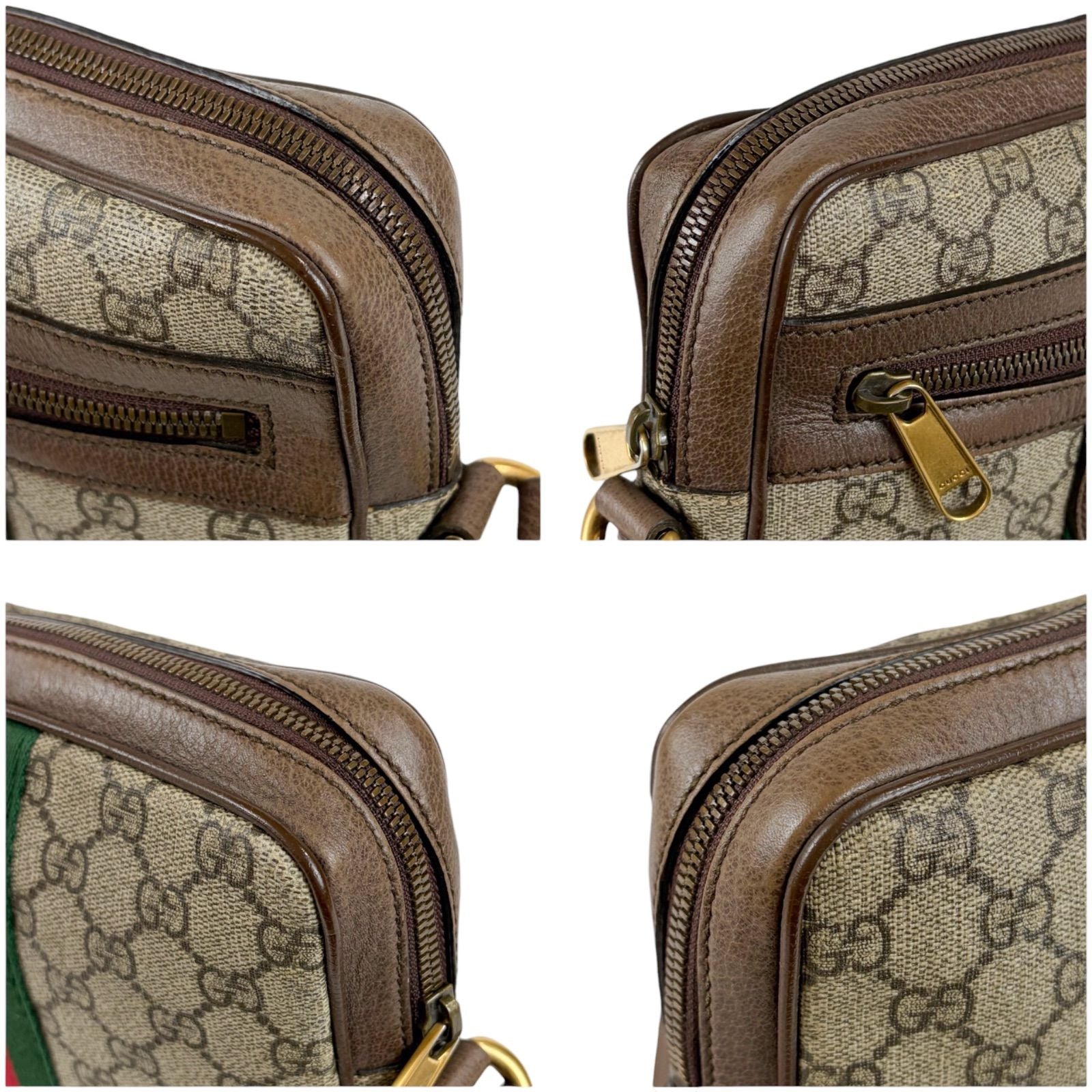 Gucci Cross Gucci Ophidia Small GG Supreme Sherry Line Leather Crossbody — view 5