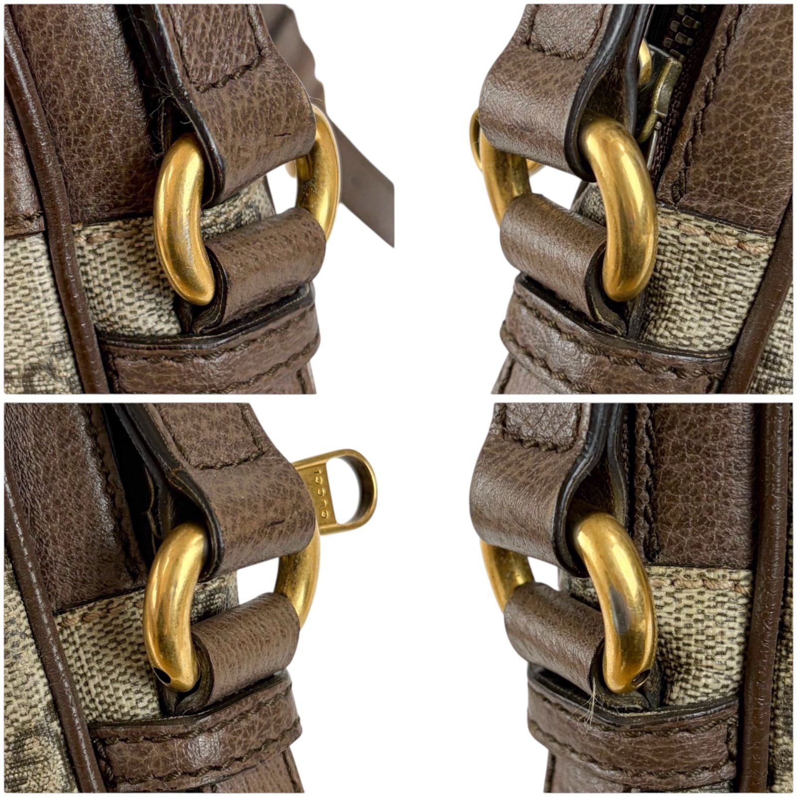 Gucci Cross Gucci Ophidia Small GG Supreme Sherry Line Leather Crossbody — view 8