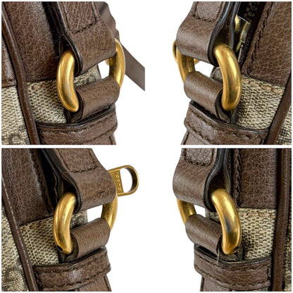 Gucci Cross Gucci Ophidia Small GG Supreme Sherry Line Leather Crossbody — view 8