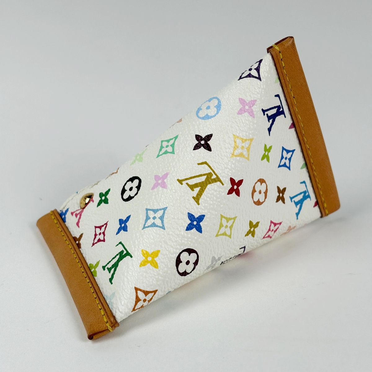 Louis Vuitton Berlingo Coin Purse Monogram Multicolor Blanc — view 2