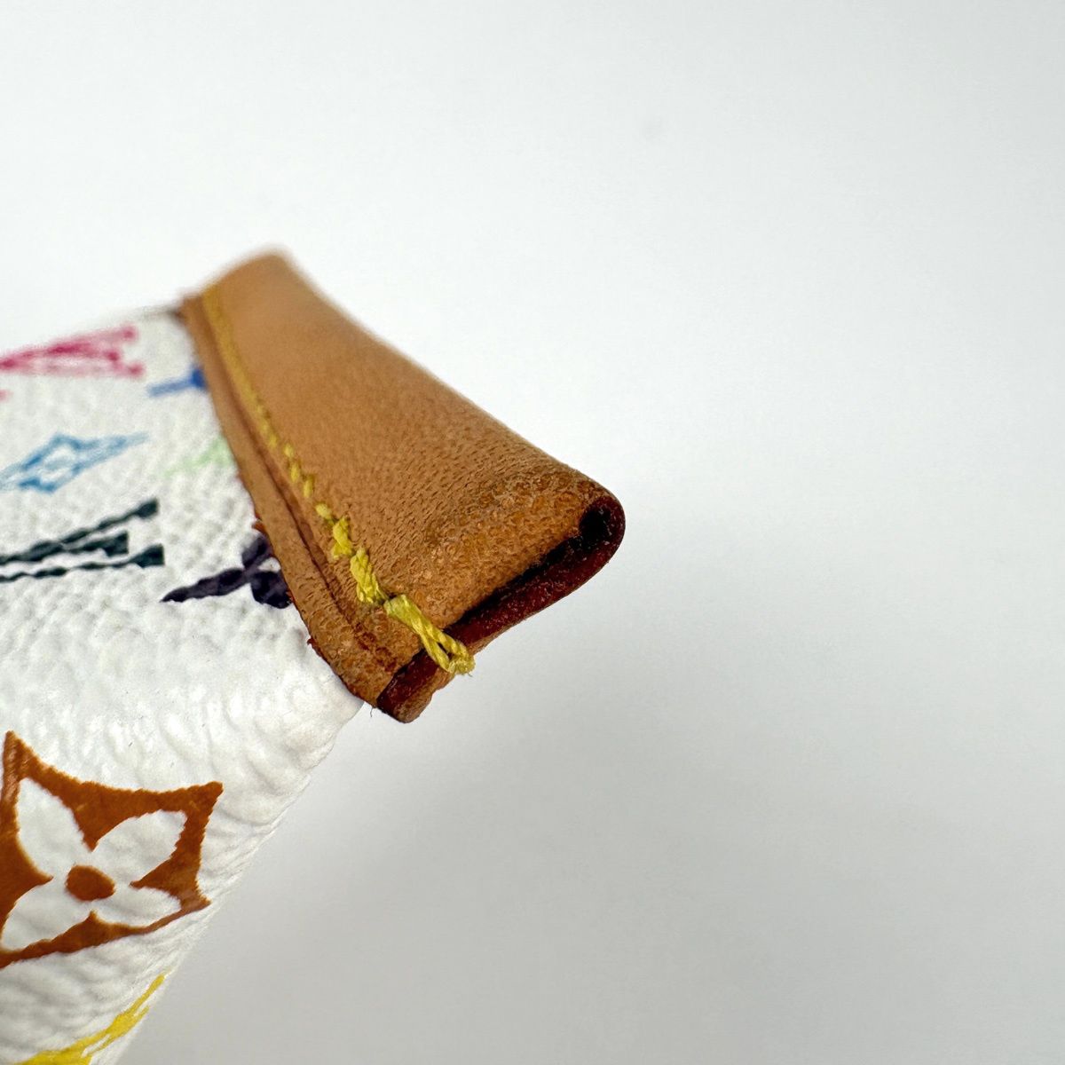 Louis Vuitton Berlingo Coin Purse Monogram Multicolor Blanc — view 3