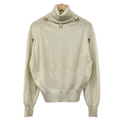 Louis Vuitton Long Sleeve Sweater Ivory Turtleneck Cashmere XS