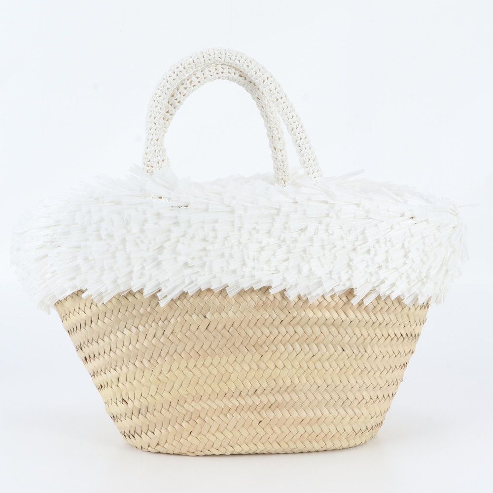 Miu Miu Palmit Raffia Basket Tote Bag — view 3