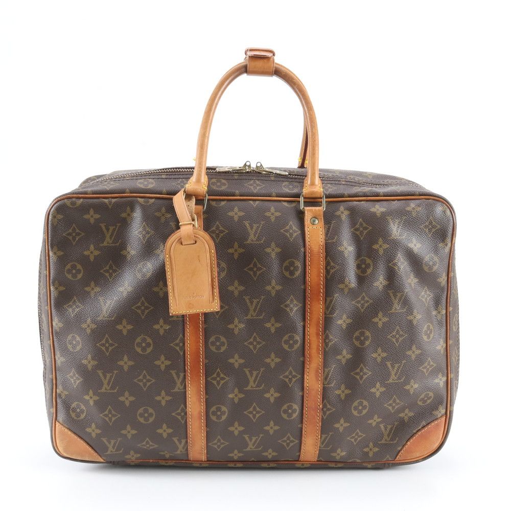 Louis Vuitton Monogram Sirius 45 Leather Boston Bag Tote Carry