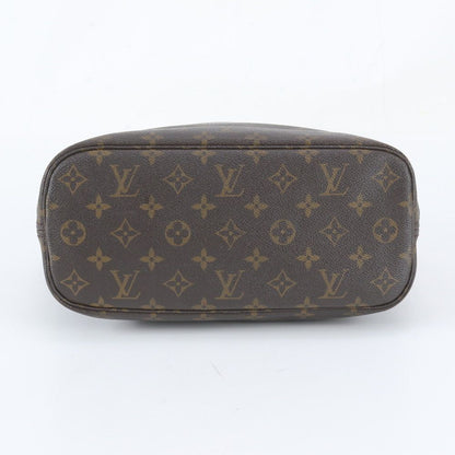 Louis Vuitton Monogram Neverfull Leather Tote Bag Shoulder — view 6