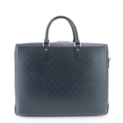 Louis Vuitton Damier Glace Ricky Leather Boston Bag Tote Carry — view 3