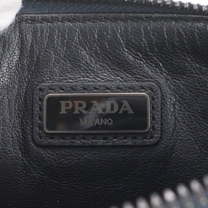 Prada Saffiano Leather Clutch Pouch Business Navy — view 8