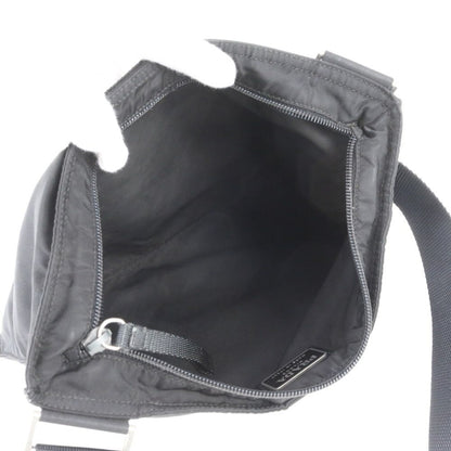 Prada Tessuto Nylon Triangle Logo Shoulder Bag Crossbody Messenger Black — view 7