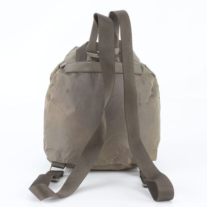 Prada Tessuto Nylon Triangle Logo Leather Backpack — view 3
