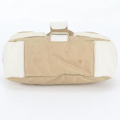 Prada Tessuto Nylon Triangle Logo Leather Shoulder Bag Messenger — view 6