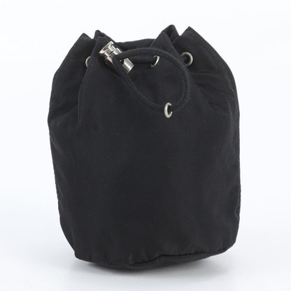 Prada Tessuto Nylon Triangle Logo Handbag Pouch Black — view 2