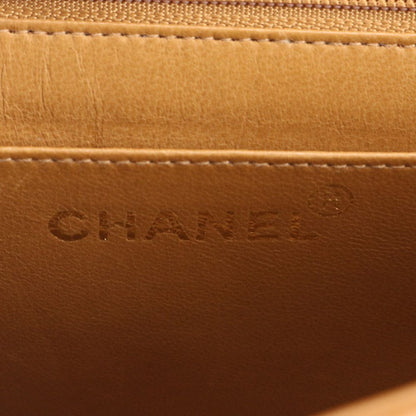 Chanel Mademoiselle Lambskin Leather Shoulder Bag Crossbody Brown — view 8
