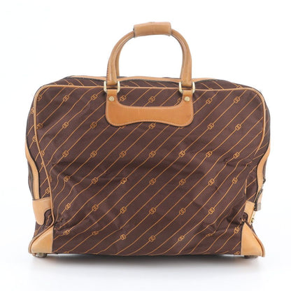 Gucci GG Shooting Star Leather Boston Bag Tote Carry Brown — view 3