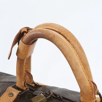Louis Vuitton Monogram Keepall 55 Leather Boston Bag Tote Carry — view 2
