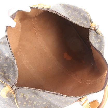 Louis Vuitton Monogram Keepall 55 Leather Boston Bag Tote Carry — view 7