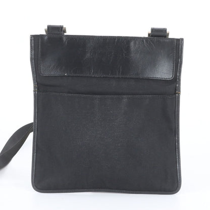 Gucci Leather Canvas Shoulder Bag Crossbody Messenger Business Black — view 3
