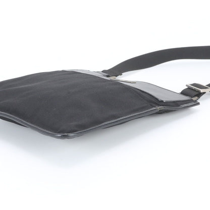 Gucci Leather Canvas Shoulder Bag Crossbody Messenger Business Black — view 4