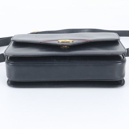Gucci Vintage Leather Shoulder Bag Crossbody Navy — view 6