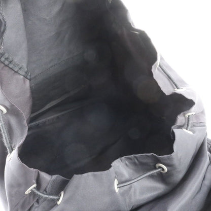 Prada Tessuto Nylon Triangle Logo Backpack Shoulder Bag Black — view 5