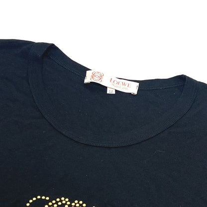 Loewe Knit Gold Studs Anagram Logo Cotton Black Sweater — view 4