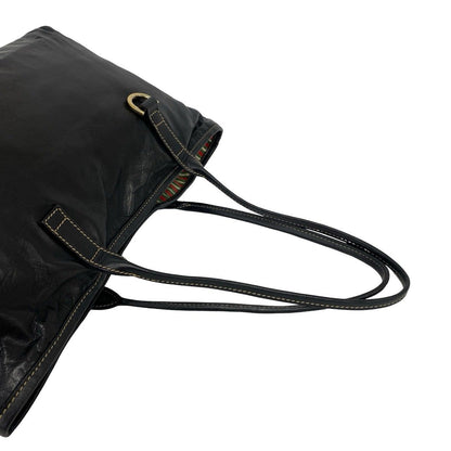 Gucci New Brit GG Logo Leather Shoulder Bag Tote Black — view 4
