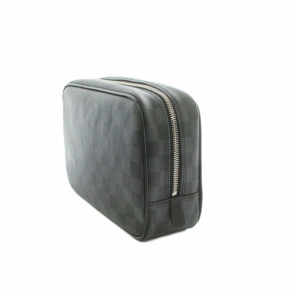 Louis Vuitton Trousse Toilette Travel Pouch Damier Pattern Black — view 3
