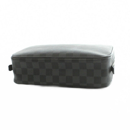 Louis Vuitton Trousse Toilette Travel Pouch Damier Pattern Black — view 4