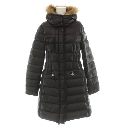 Moncler Hermifur Down Coat Outer Hood Black 0