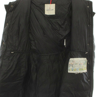 Moncler Hermifur Down Coat Outer Hood Black 0 — view 4