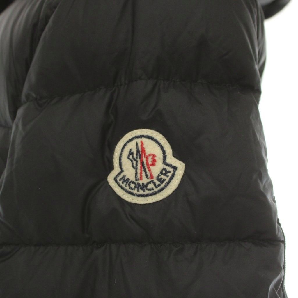 Moncler Hermifur Down Coat Outer Hood Black 0 — view 5