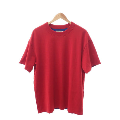 Bottega Veneta Double Layer Short Sleeve T-Shirt Cotton Red Blue S